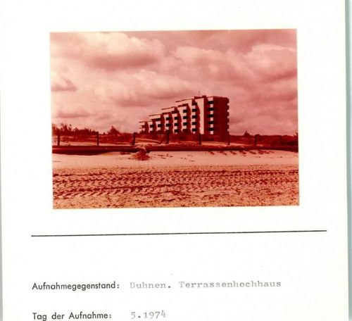 Duhnen Foto montiert auf Karton