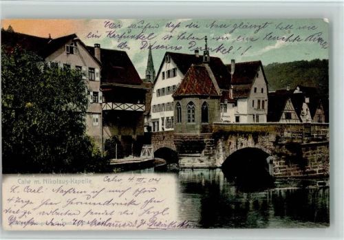 Calw 1904 Nikolaus-Kapelle