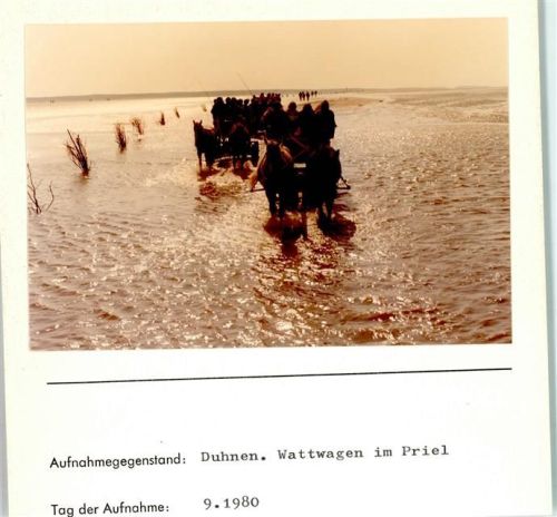 Duhnen Foto montiert auf Karton
