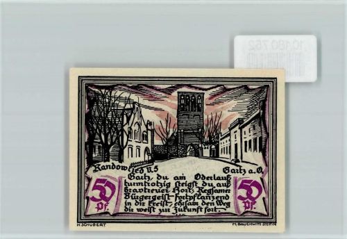 Stettin Notgeld Randowlied