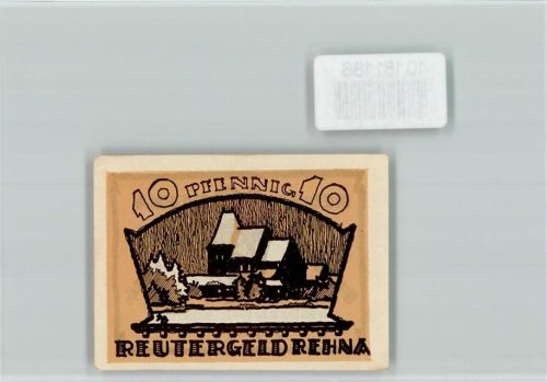 19217 O2732 Rehna - Notgeld Reutergeld