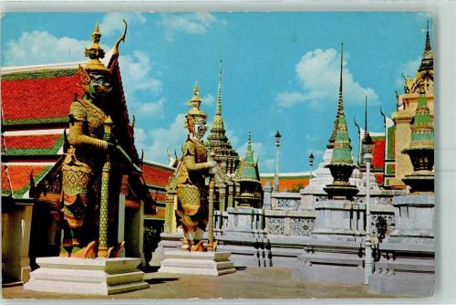 Bangkok Inside the grounds of Wat Phra Keo Emerald Buddha Tempe