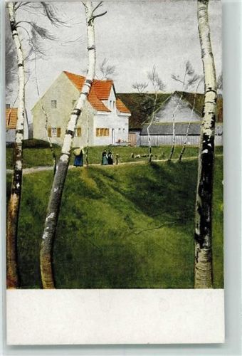 1921 Jugend Postkarte Serie III,3 - Prof. Keller-Reutlingen - Dorfstraße