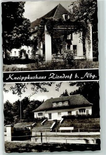 90513 W8502 Zirndorf , Mittelfr - Das Kneippkurhaus u. Bäderhaus