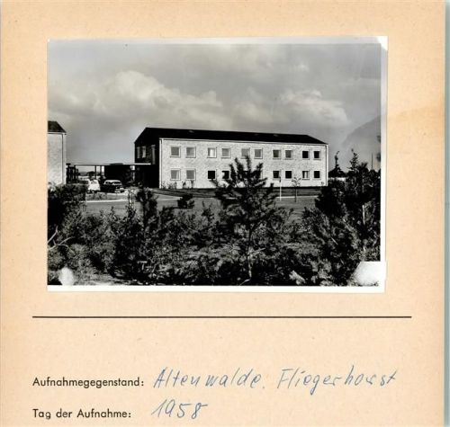 Altenwalde Fliegerhorst 1958 Foto montiert auf Karton