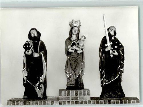 Stralsund Marienkirche Maria Petrus Paulus Statuen