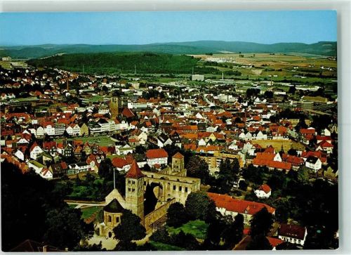 Bad Hersfeld Fliegeraufnahme Stiftsruine Marktplatz