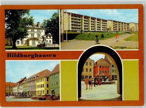 Hildburghausen Theater Neubaugebiet Markt Marktbrunnen