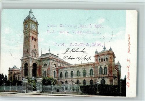 Buenos Aires 1907 R. A. Municipalidad La Plata