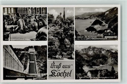Kochel Walchenseekraftwerk Denkmal d. Schmied v. Kochel
