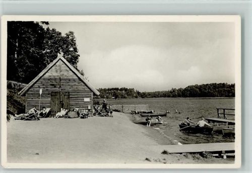Templin Lübbesee Bootsanlegestelle und Badestrand