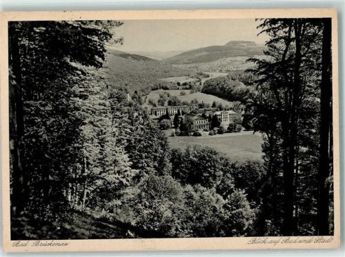 Bad Brückenau Blick auf Bad und Stadt