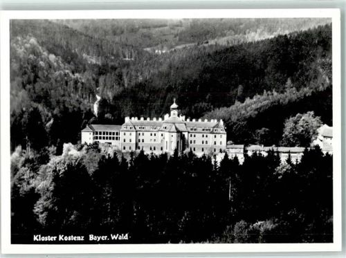 94366 W8445 Kostenz - Rückseite mit Abschürfungen bzw Kleberesten Kloster