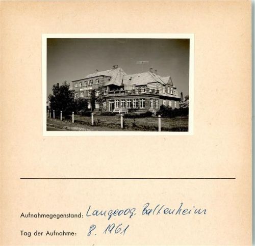 26465 W2941 Langeoog FOTO KEINE AK Baltenheim Foto montiert auf Karton