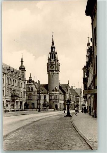 Dahme Hauptstraße mit Rathaus Rückseite mit Abschürfungen bzw Kleberesten