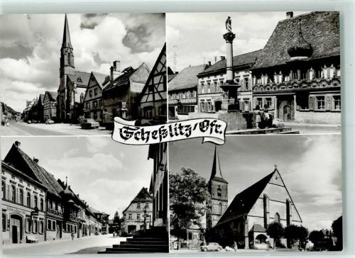 Scheßlitz Rückseite mit Abschürfungen bzw Kleberesten