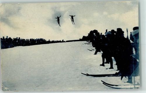 1907 Skiwettrennen - Doppelsprung - Verlag Wehrli 16610