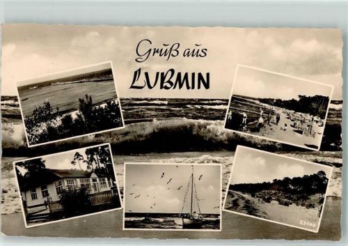 17509 O2205 Lubmin - Rückseite mit Abschürfungen bzw Kleberesten