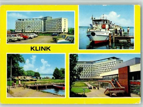 Klink FDGB-Ferienobjekt Erholungsobjekt Herbert Warnke MS Fontane am Müritzhafen Erholungsheim Schloß Klink Bootshafen Strand