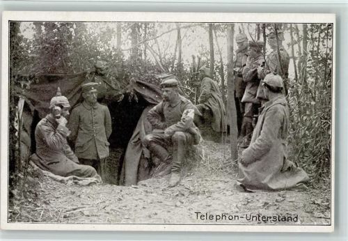 K 265 Verlag Imberg & Lefson WK I - Telefon Unterstand , sehr gute erhaltung AK