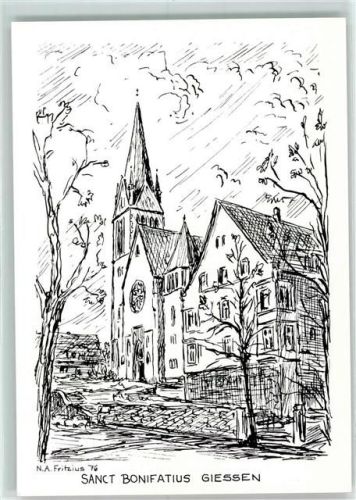 Gießen Keine AK Sankt BonifatiusKirche