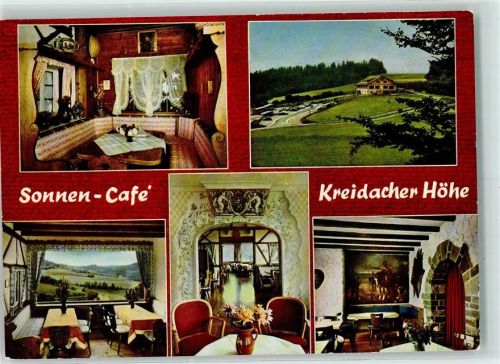 Kreidach Rückseite mit Abschürfungen bzw Kleberesten Pension Kreidacher Höhe