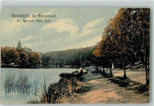 Grunewald 1916 Hundekehle im Grunewald Bes. Hermann Otto