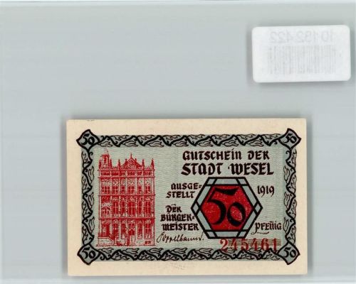 Wesel Notgeld Wappen
