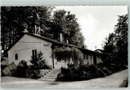 Neckarzimmern Evangel. Jugendheim Haus Kurpfalz Rückseite mit Abschürfungen bzw Kleberesten