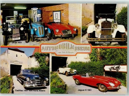 Wolfegg Automobilmuseum von Fritz Busch DKW BMW Dixi MGA Mercedes Cadillac von Hans Albers Jaguar