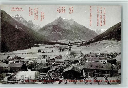 Fulpmes Die Fahrt ins Staubaital Fulmpes vom Hotel Sarles aus gesehen