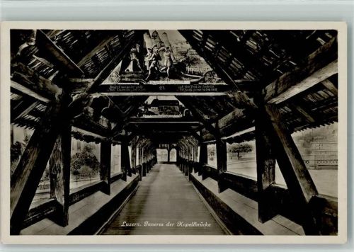 Luzern Inneres der kappelbrücke