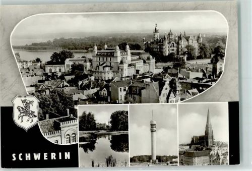 Schwerin Meckl Staatstheater Schloss Fernsehturm Dom