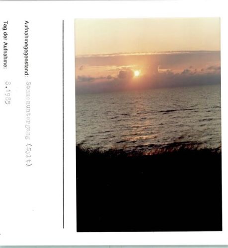 List Sonnenuntergang Foto montiert auf Karton