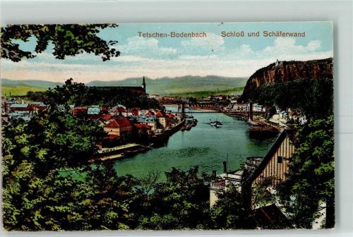 Decin Schloss und Schäferwand