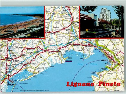 Lignano Pineta Lndkarte