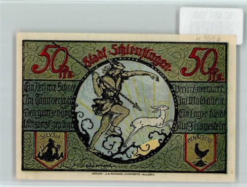 Schleusingen Notgeld Der Krug