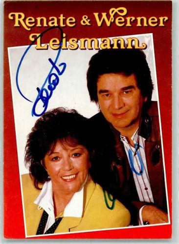 Renate & Werner Leismann Originalautogramm