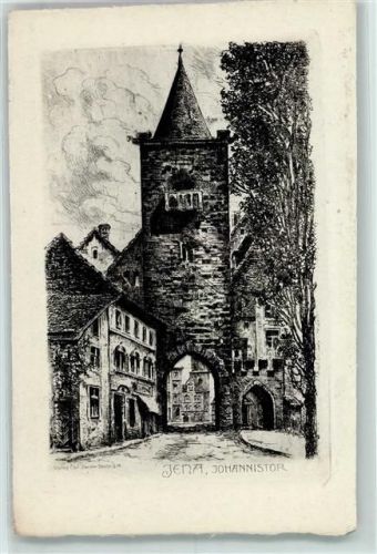 Jena Johannistor Radierung