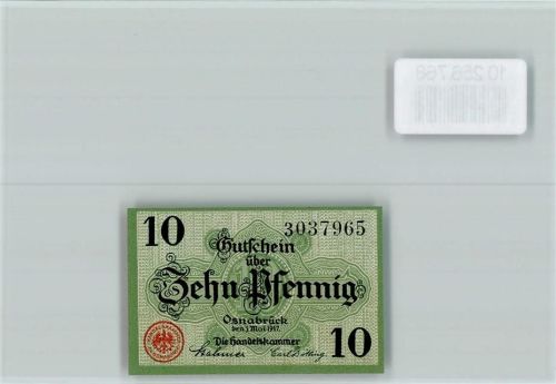 Osnabrück Notgeld 10 Pfennig