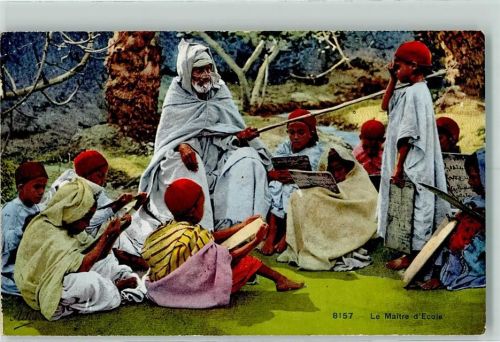 Lehrer in der Schule Le Maitre d´Ecole Arab. Volkstyp