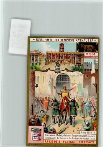 Berühmte Italienische Rathäuser, Wappen, Sammelbild Liebig