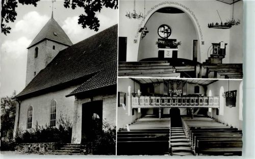Exter Dorfkirche ev. Autobahn Kirche Innenansicht Orgel