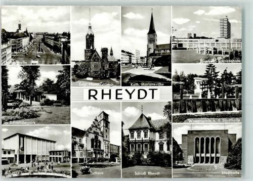 Rheydt Elisabeth Krankenhaus Schloß Rheydt Kath. Marienkirche Ev. Hauptkirche