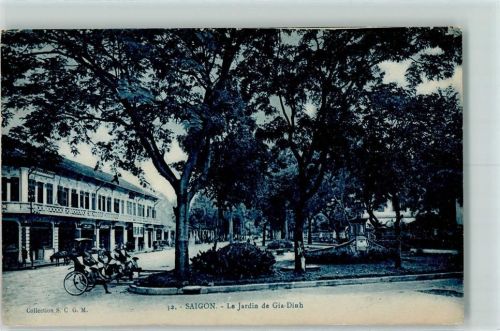 Saigon 1916 Le Jardin de Gia-Dinh AK