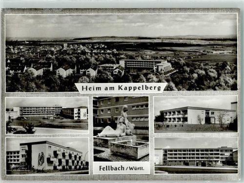 Fellbach Rückseite mit Abschürfungen und Kleberesten Heim am Kappelberg