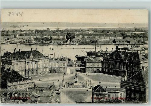 Kopenhagen 1911 Schiffe, Platz , Denkmal AK
