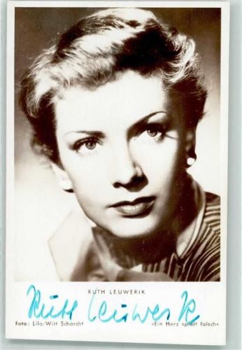Ruth Leuwerik Originalautogramm