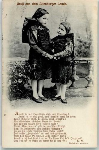 Altenburg 1917 Kinder aus dem Altenburger Lande AK