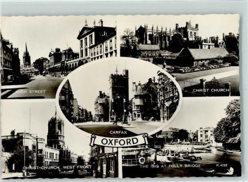 Oxford High Street Christ Church Carfax The Isis at Folly Brigde